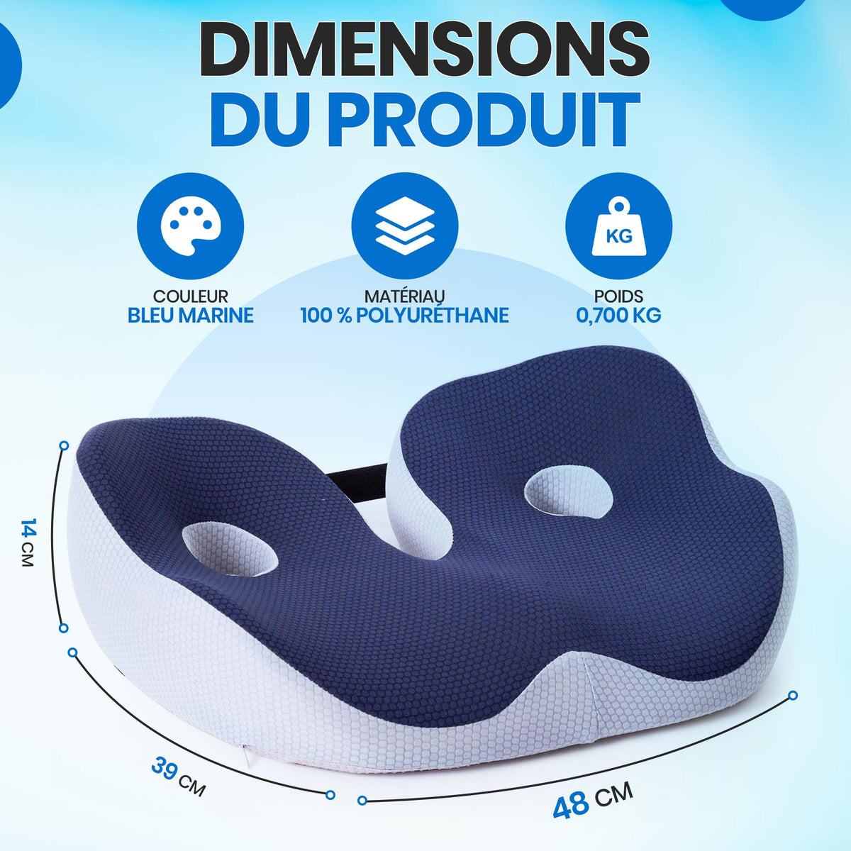 Coussins ergonomique de voiture